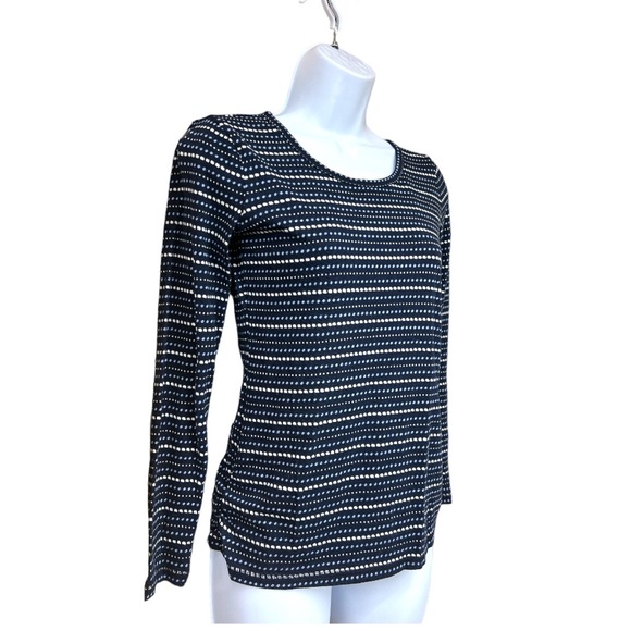 Sz P Talbots Blue Print Long Sleeve Shirt - Picture 2 of 6